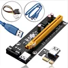 hotsale!PCI-E Express 1x to 16x molex USB Riser Extender Adapter Card with 30cm/50cm/60cm/ USB 3.0 Cable molex power for bitcoin