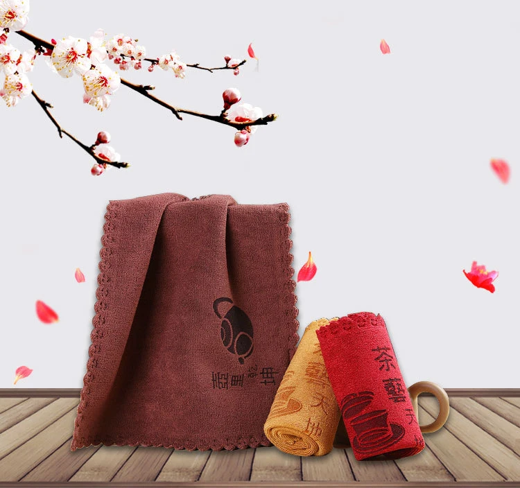 
Luxury Super Microfiber Customized Quick-Dry Tea Towel Made in China 