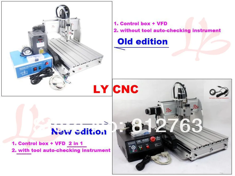 Cnc 6040z-s80 4 Axis Engraving Machine With 1.5kw Spindle For Metal ...