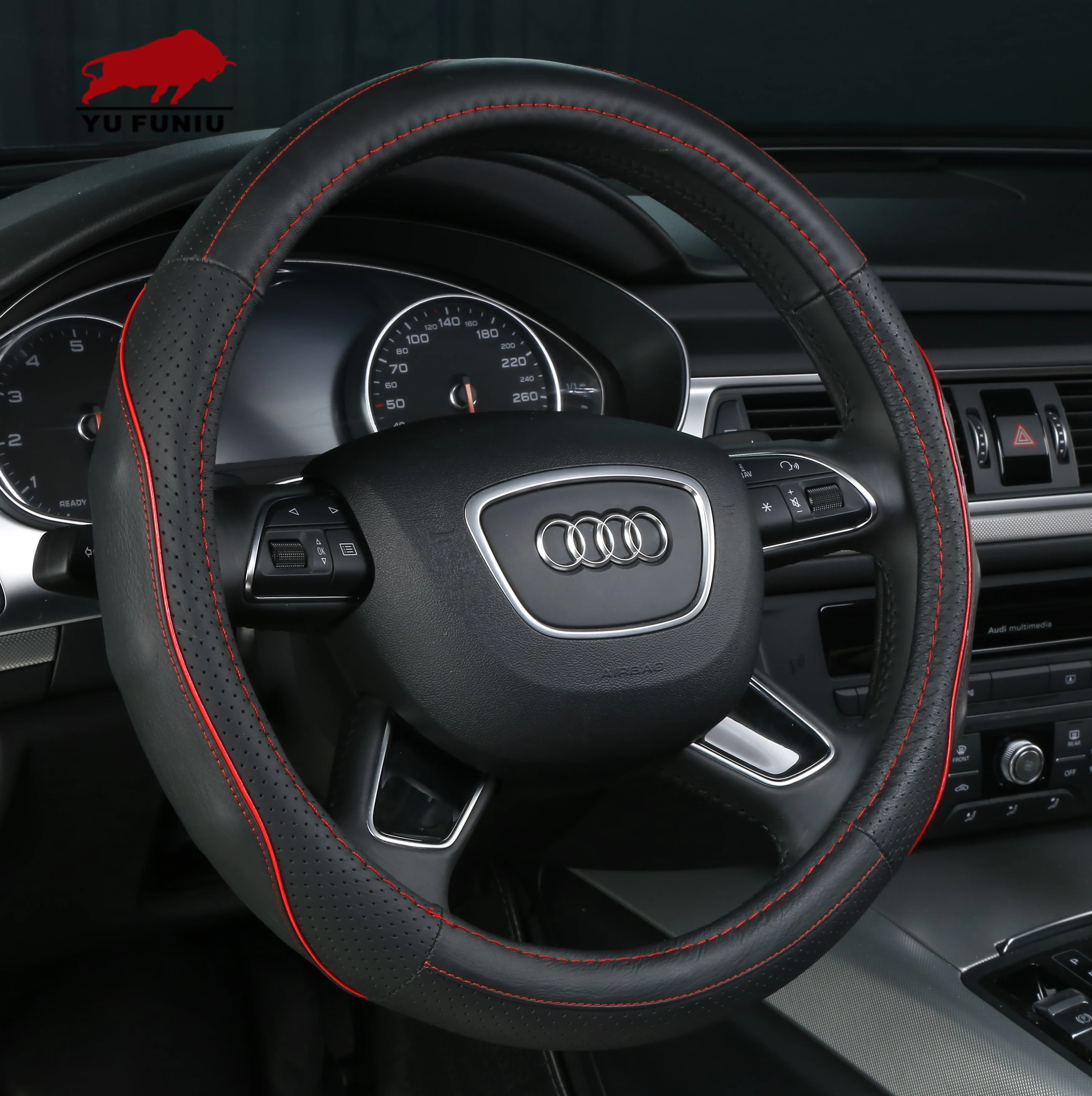 
Wholesale Universal Leather Car Steering Wheel Cover 