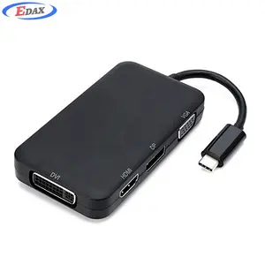 USB C Multiport Adapter to HDMI DP DVI VGA 4K