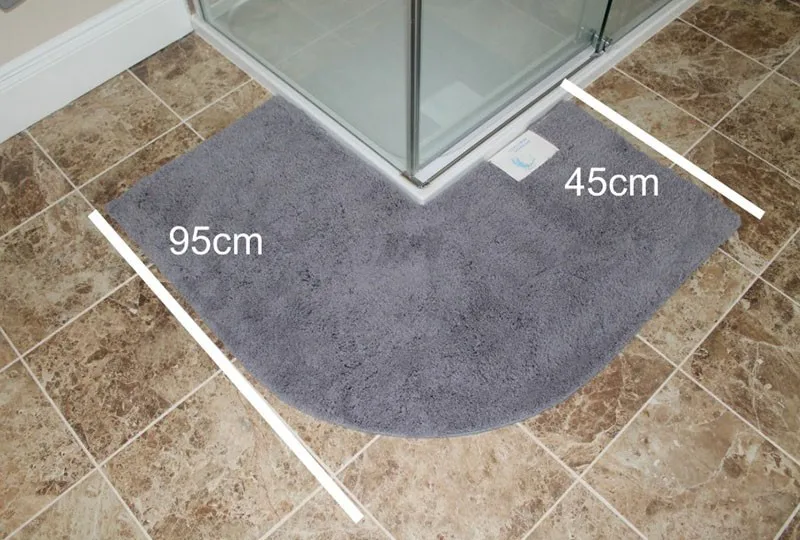 Shaggy Nonslip Ultra Absorbent L Shape Bath Mat Buy L Shape Shower