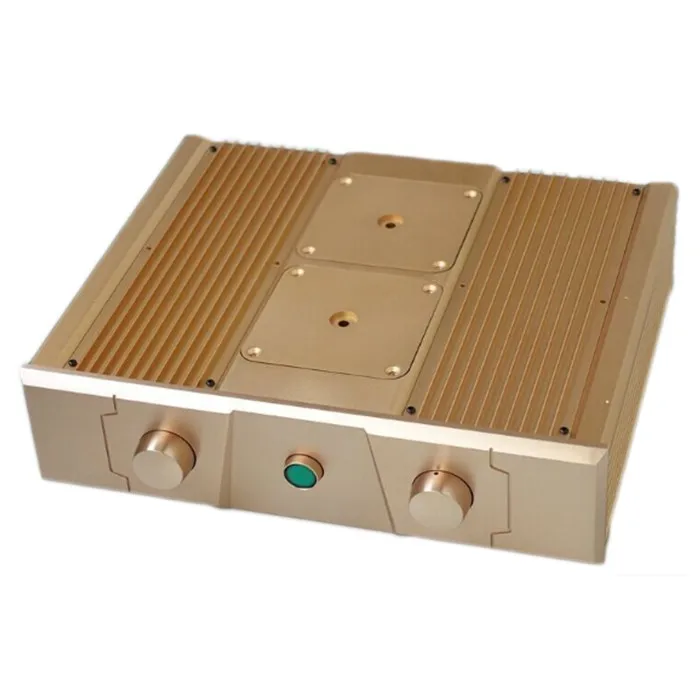 Audio Aluminum Amplifier Chassis Merge Enclosure Preamp Case Silver