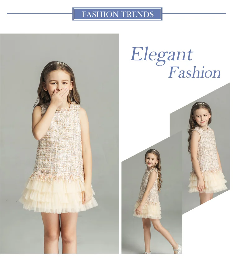 Turkey Wholesale Children Clothes Mesh Party Wedding Princess Flower