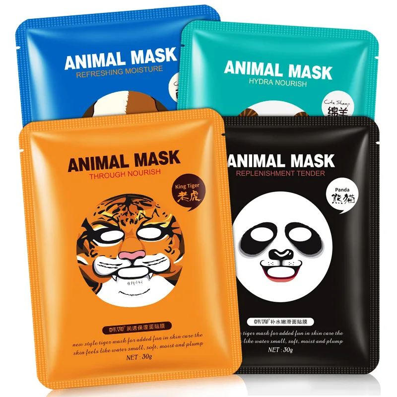 

Real Animals Facial Masks,Deep moisturizing facial mask sheet, N/a