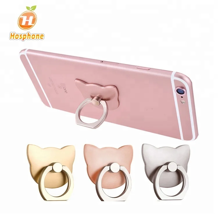 

Universal Cell Phone Cartoon Cat Finger Ring Holder 360 rotates Owl Ring Phone Stent for iphone Smartphone mobile Phone, 4color
