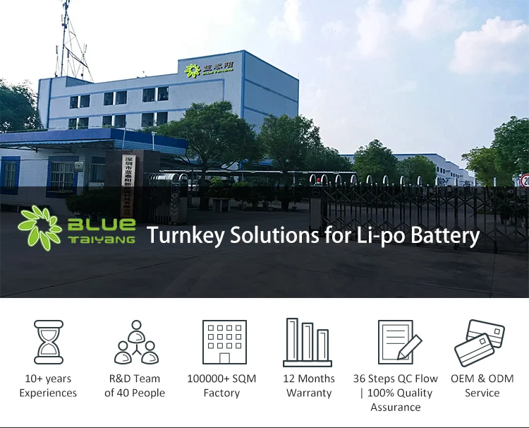 Blue Taiyang LP605073 4000mah 24v lipo battery 24 v lithium battery 24 v battery