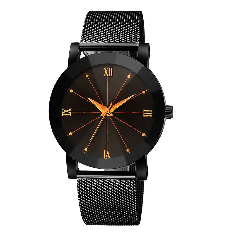 

geneva watch 643 mat leather no logo casual leather wrist watch wholesale mesh watch, Photo colors