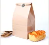 Disposable Custom Bag Standing Bag for Food Oil Proof Eco -friendly Material kraft Paper Package to go pack