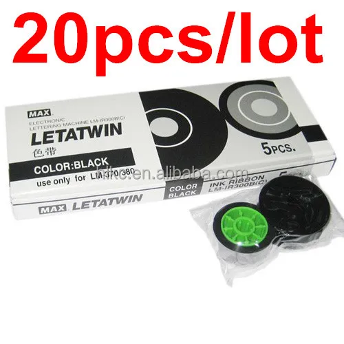 

INK RIBBON LM-IR300B(compatible) for MAX LETATWIN electronic lettering machine LM-390A/PC, Black