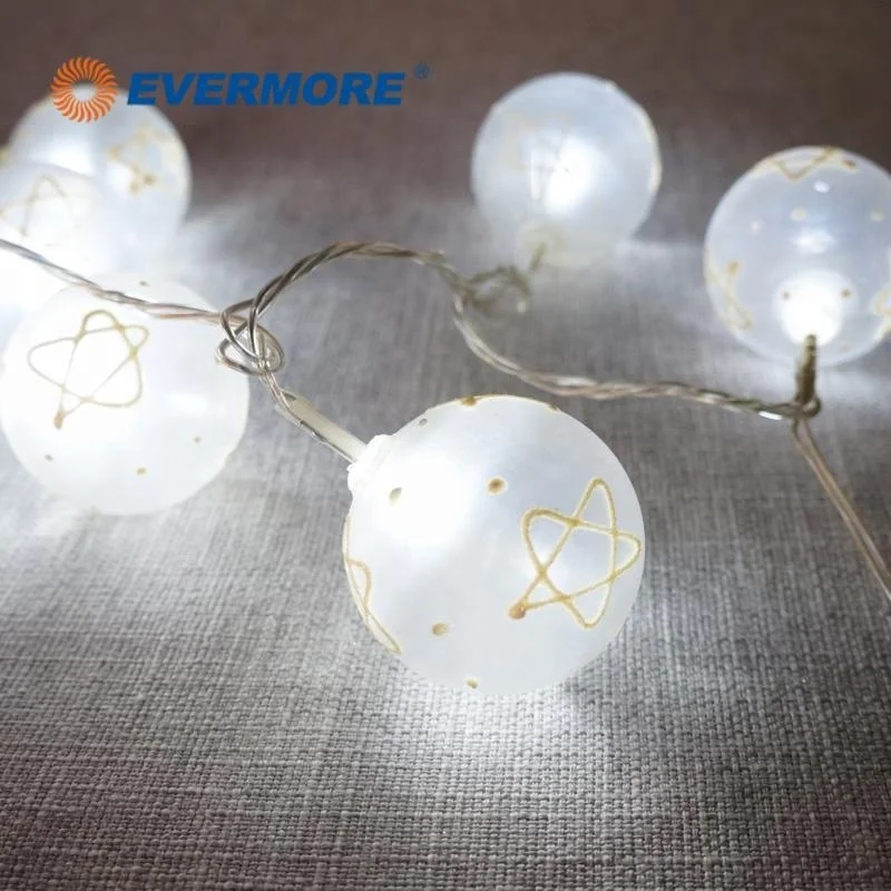 Evermore Outdoor Festoon Party LED Globe String Lights Ice White for Christmas Decoration