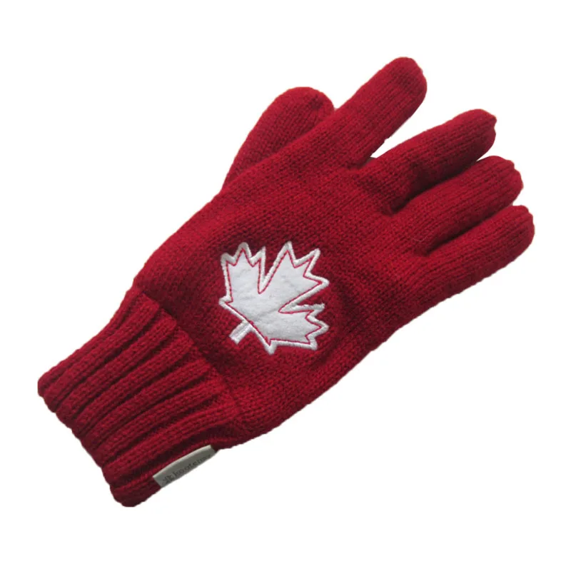 
JS Red Knit Gloves for Young Ladies 