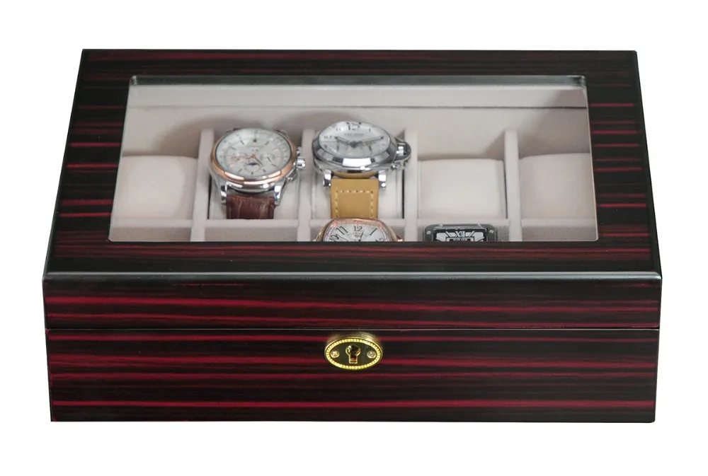 Luxurious Ebony Lacquered Wooden Wrist Watch Box For Men Buy Wrist