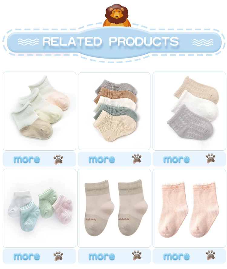 2019 Organic Cotton Newborn Baby Boy Striped Socks Baby Socks Elastic