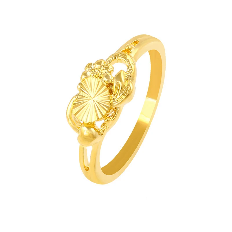 

xuping costume jewellery cheap price 24k gold plating brass alloy ring