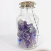 High quality Natural Amethyst Crystal Wishing Bottles Wishing Lamp Rock Chips Healing Reiki Chakra Tumbled Natural Gemstone