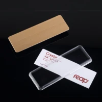 

REAP reusable metal staff magnetic name badge with lens cover, business changeable name badge sku7053