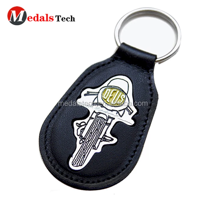 Hot sale cheap custom dog shaped leather keychain for souvenir