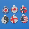 die casting/stamping Technique dog tags/soft enamel metal dog tag(Box-- flag dog tag -33b)