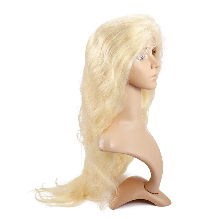 

2019 Wholesale Indian Human Virgin Hair Full Lace Wig , 613 Hair Wig Vendor for black women, Natural color #1b