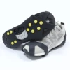 Winter 10 teeth rubber Anti Slip Ice Cleats Shoe Boot Grips Crampons climbing Chain Spike Sharp ski Snow Walker