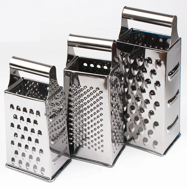 Kitchen Stainless Steel Ginger Grater 4/6sides Nonslip Base Kitchen