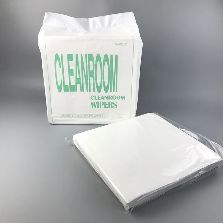 56gsm 12x12inch Disposable Lint Free Nonwoven Industrial Cleaning Dry