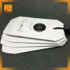 button envelope printed garment label tag/cardboard clothing labels/cardboard hang tag printing