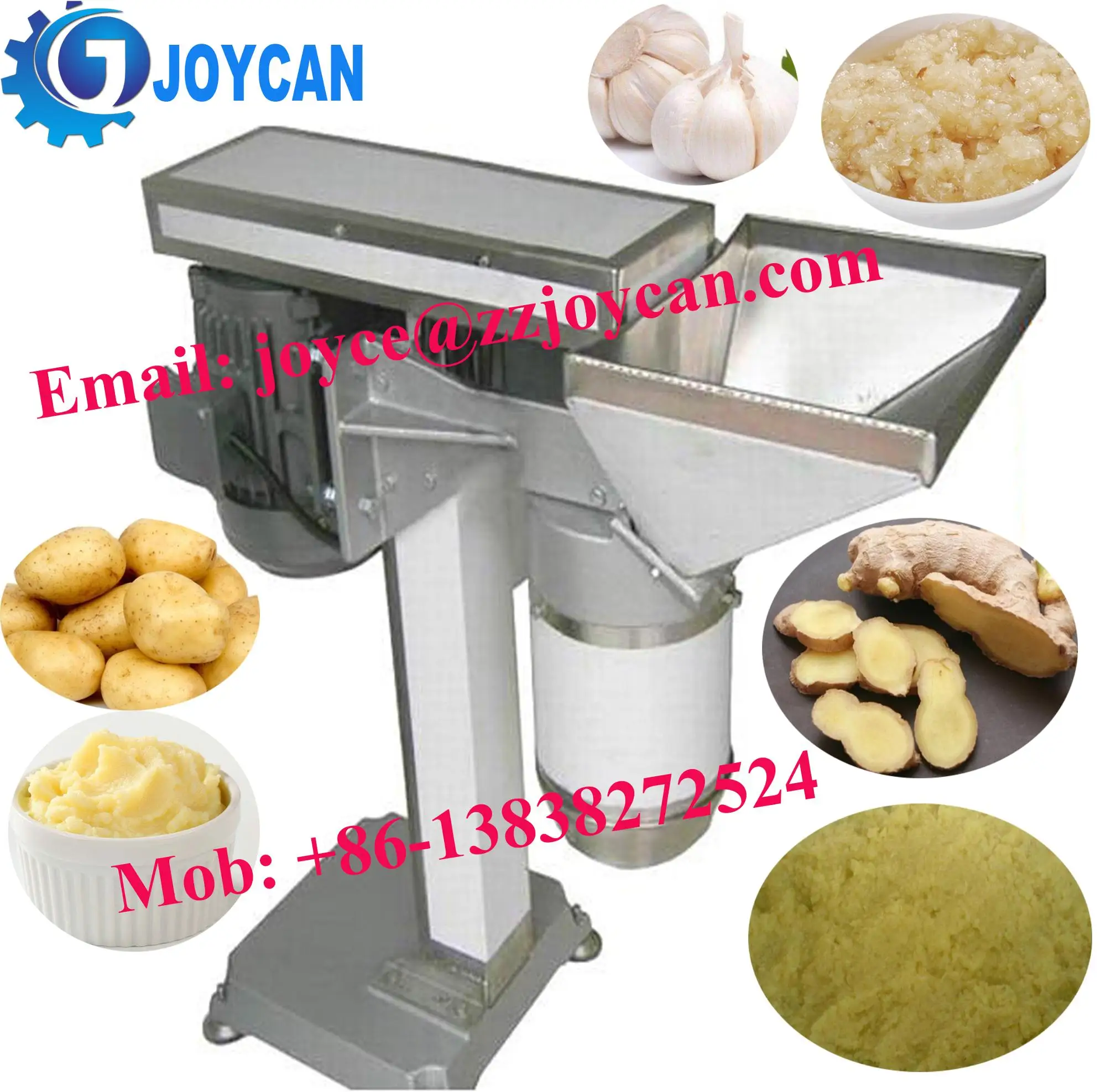 Professional Mashed Potato Grinding Machine Automatic Ginger Garlic