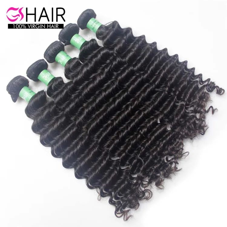 

GS 100% unprocessed brazilian hair grade 9 wholesale virgin deep curly peruvian hair, Natural color