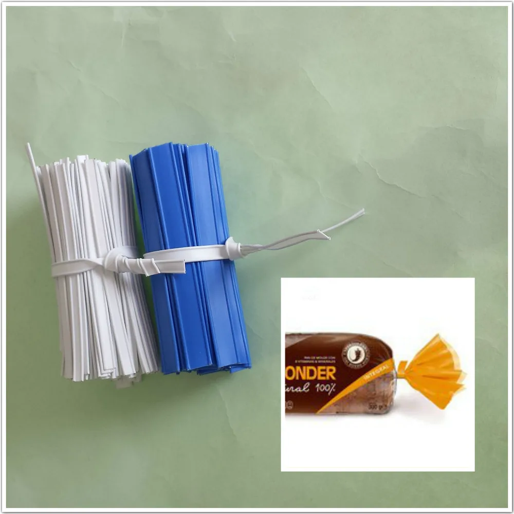 Double Wire Twist Tie Most Popular Plastic Clip Band For Bag Packaging