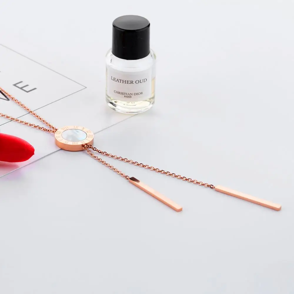 Innovative Products 2018 Female Fashion Gold Thin Fancy Long Chain Necklace For Women