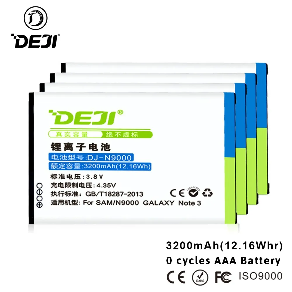 

OEM high quality DEJI smartphone battery for Note 3 N9000 battery 3200mAh