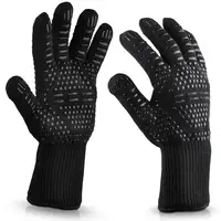 

Kitchen Grill Baking BBQ gloves 932F Silicone Insulated Barbecue Grill Oven Mitts