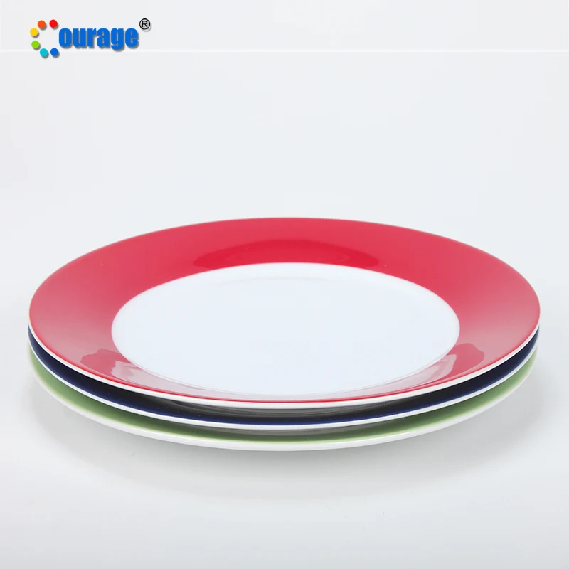 

Sublimation Blank Ceramic Dinner Plate For Heat Transfer Printing, White