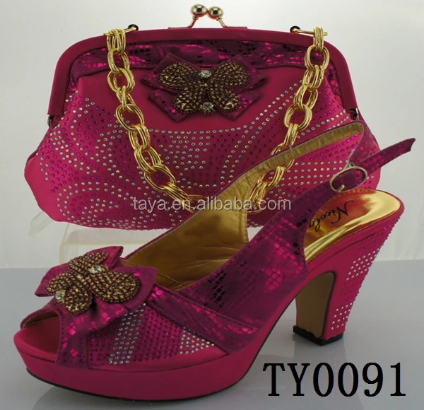 pink floral shoes and bag