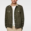 Custom Logo Jackette for Male West Cowboy Denim Jacket Sherpa Fleece Lining Vintage Men Jacket