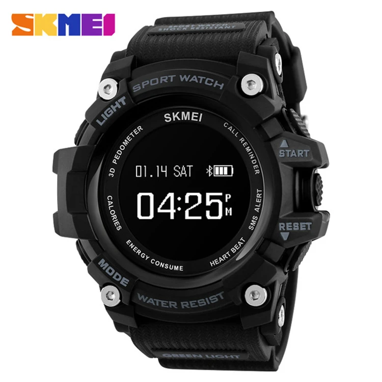 

SKMEI 1188 Mens Smart Bluetooth Watches Fashion Luxury Sport Army Outdoor Digital Watch Military Men 5Bar Waterproof