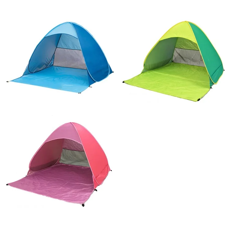 

Outdoors Portable Sunshade Pop Up Cabana Beach Tent, Colorful