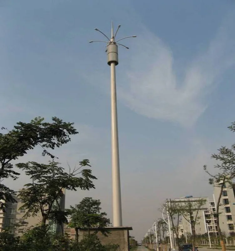 
4G BTS telecommunication steel towers monopole antenna tower 