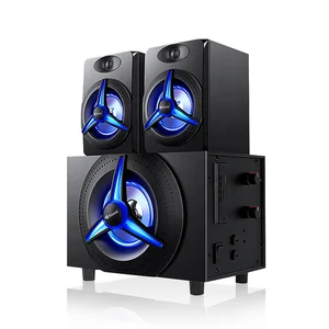 Professional 2.1 CH Multimedia Computer Speaker Good Sound with Led light