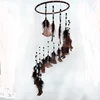 traditional string Natural coloMultiple hoops beatiful Handmade Dream Catcher with Feather Wall Hanging Decoration Ornament Gift