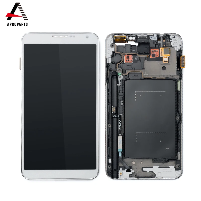 

High Quality New LCD for Samsung Galaxy Note 3 N900 N9005 N900K N900L N900S N900A with Frame LCD Display Touch Screen Digitizer, Dark blue or white