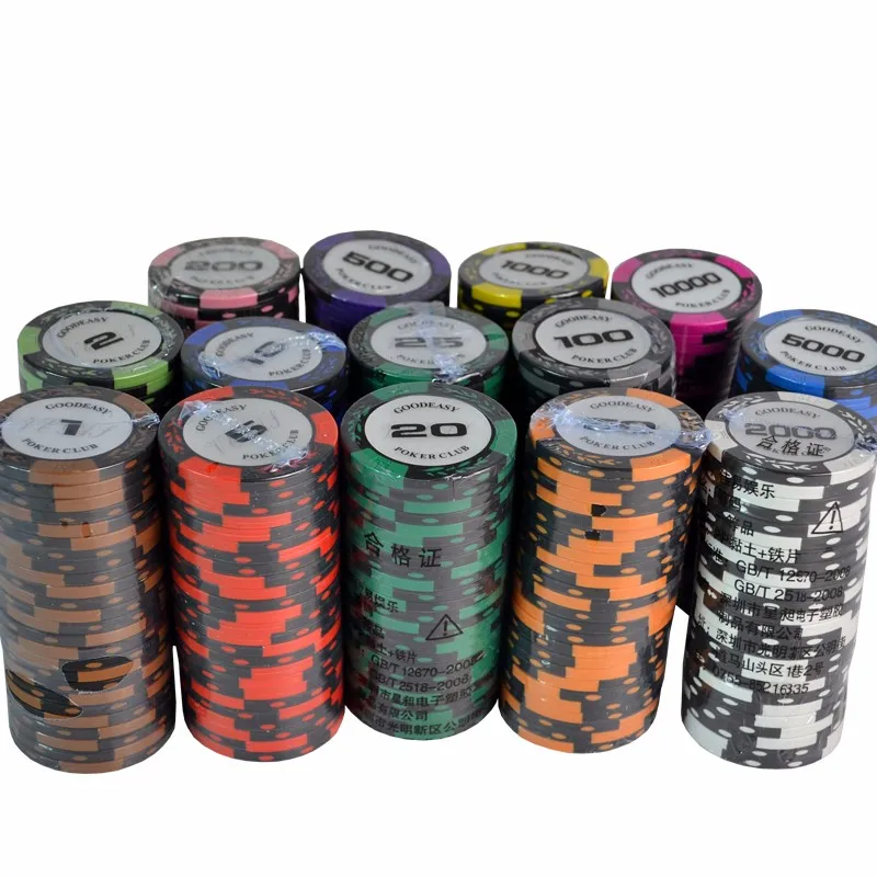14g European Casino Wholesale Custom Clay Poker Chips For Entertainment