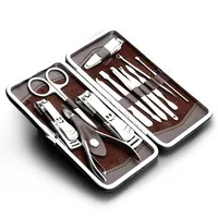 

Ultimate Manicure Pedicure Set Kit Accessories Stainless Steel 12 Items Mini Tools for Nail Care Art