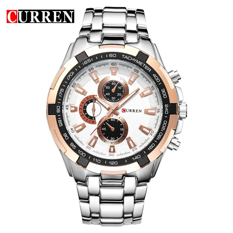 

2018 CURREN 8023 Men Fashion Business Large Dial Waterproof Japan Movt Quartz Wrist Watch For Male