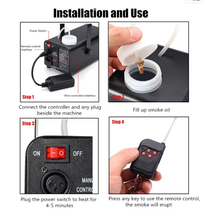 400w Fog Machine(remote) For Stage Dj Disco Equipment Led Smoke Machine