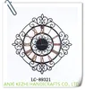 LC-89321 Antique wrought iron metal modern home decorative wall clock