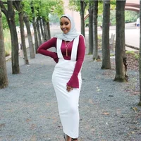 

Hot Style Multi-colored plus-size Middle Eastern Muslim Suspenders Latest Styles Dress Wrap Skirt