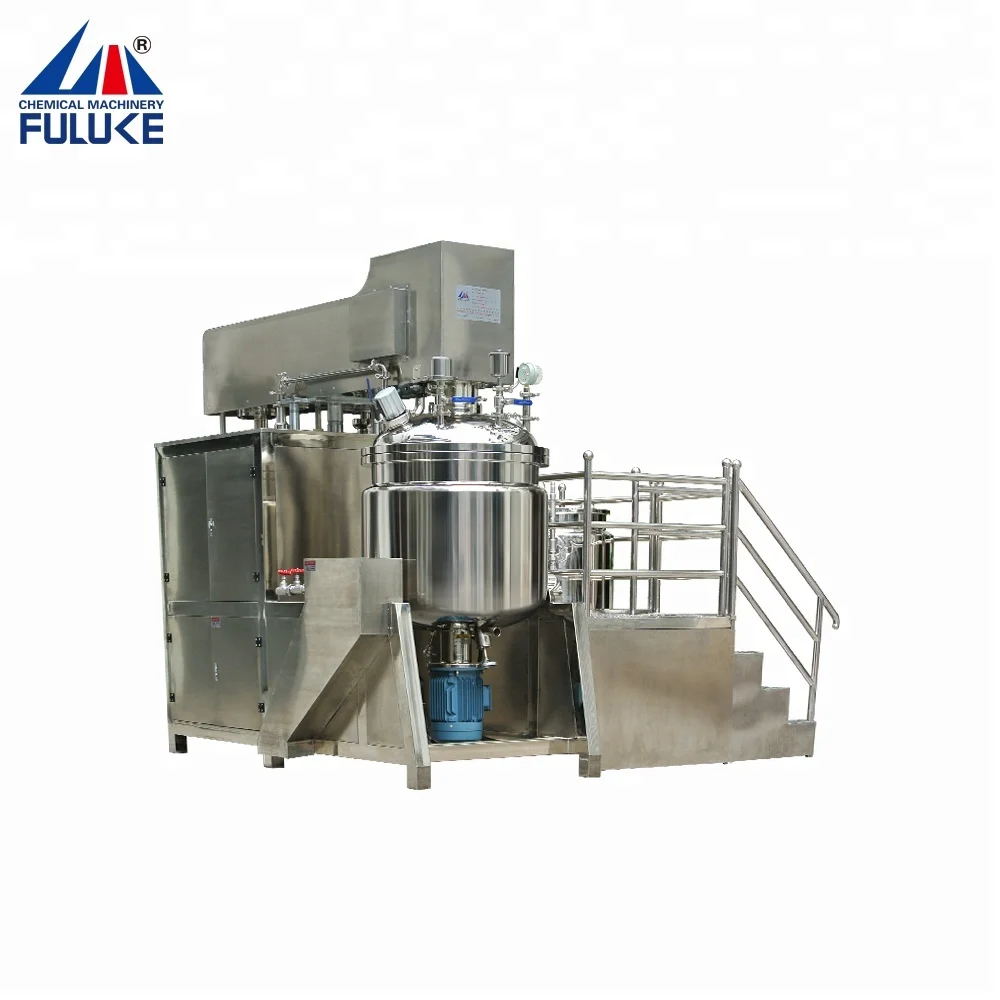 
FULUKE CE certification Emulsion emulsifier, chemical machinery equipment, vacuum homogenizing emulsifier machine 